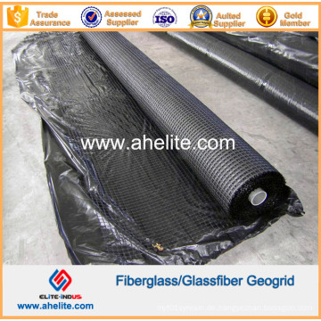 50kn / Mx50kn / M Glasfiber Geogrids beschichtet mit Asphalt Bitumen